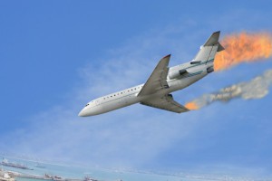 Падающий самолет