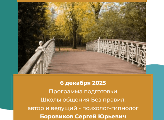 Обучение Искусству управления и продаж - мост в успешную жизнь. Психолог Боровиков Сергей Юрьевич