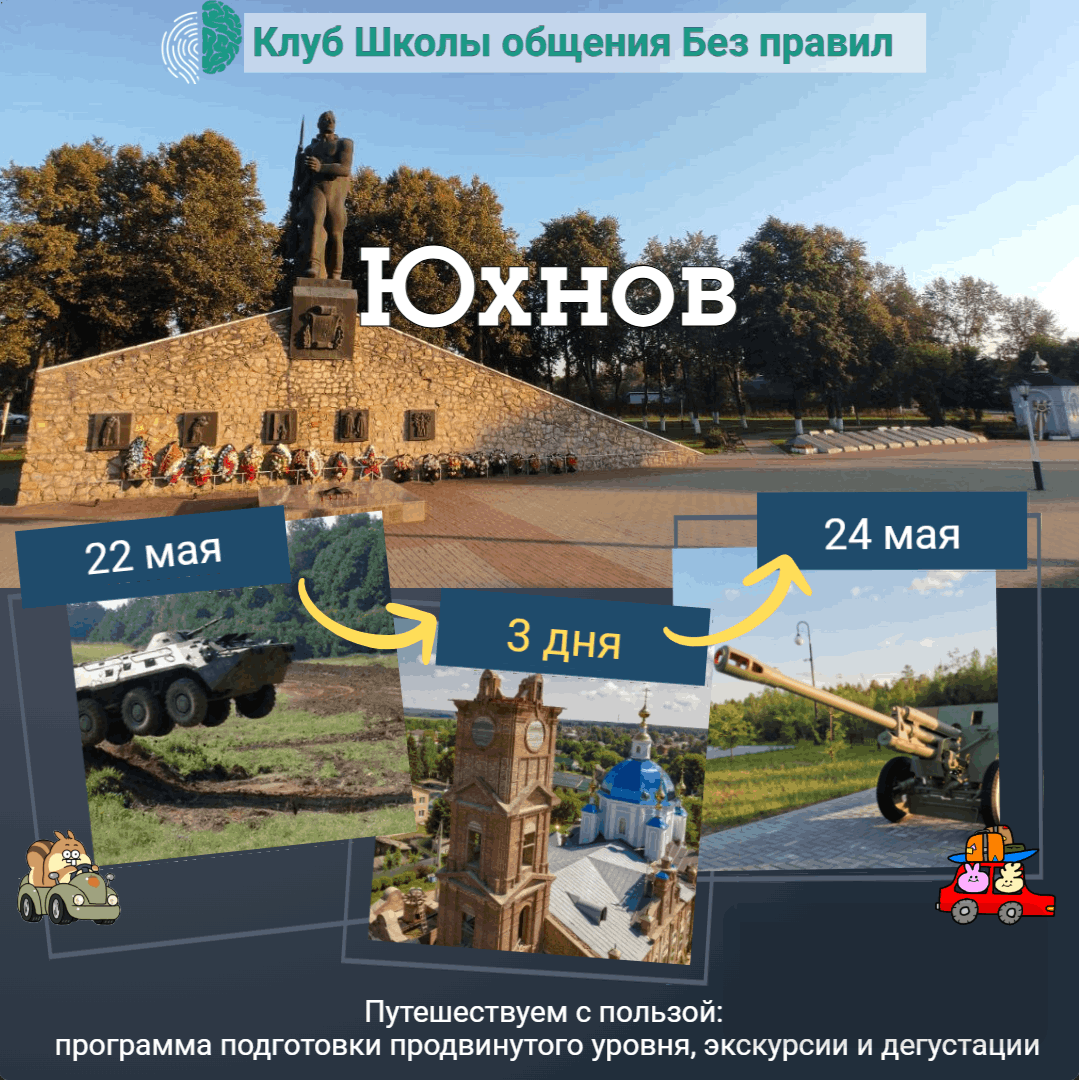 Юхнов - иммерсивная программа Клуба Школы общения Без правил психолога Боровикова Сергея Юрьевича